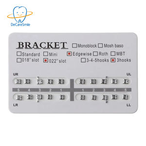 Apparecchi ortodontici Decare Roth, bracket dentali ortodontici autoleganti in metallo con certificazione CE, apparecchi per denti, garanzia 3 anni, 50 pezzi - Product Image 1