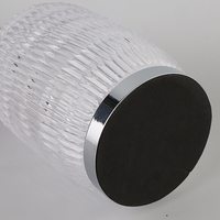 Lampe de table LED petite en verre cristal chromé pour la décoration de la maison, chambre à coucher, chevet, bureau