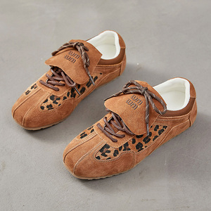 Women's Trendy Perforated <b>Lace</b>-Up Shoes Wingtip Brogue Flat Design in PU-for Summer or Winter - Product Image 5