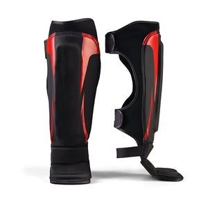 Service OEM, protège-tibias de boxe personnalisés, haute qualité, durables, confortables, respirants, en PU, personnalisables - Product Image 1