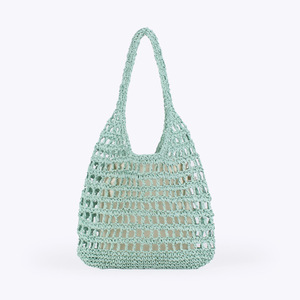 French Large-Capacity Hollow Woven Open <b>Square</b> Women's Bag for Simple Daily Leisure Seaside Holiday Tanjing - Product Image 6