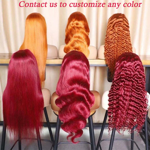 Lớp ánh sáng Yaki thẳng tóc giả nguyên Trinh Nữ tóc con người ren phía trước Tóc Giả <span class=keywords><strong>bangs</strong></span> nâu nổi bật đóng cửa Tóc Giả glueless - Product Image 6