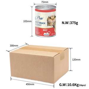 Pâtée de viande en conserve pour chats, en gros transfrontalier, 375g, sans colorants ni conservateurs artificiels - Product Image 4