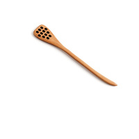 Vente en gros couverts en bois mélange salade de riz à Long manche Dessert Condiment sucre épices vaisselle cuisine cuillère en bois pour la cuisine