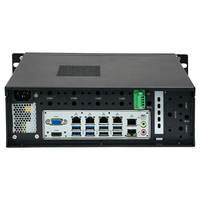 Ordinateur embarqué HVAEIPC 1U Intel I5/I7 128 Go de RAM 4 Go de disque dur Win10/Linux CCTV/DVR en stock