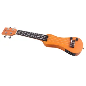 Ukelele Silencioso de 21 Pulgadas, de Madera Sólida para Práctica o Presentaciones, con Cuerdas de Nylon Italiano y Afinador - Product Image 3