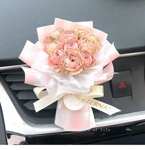 TX araba evrensel hava spreyi ile dekore zarif kurutulmuş çiçek koku ClipFragrance oto aksesuarları iç parfüm