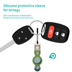 Funda de silicona para AirTags, diseño Pop It, para rastreador Apple AirTag, estilo minimalista unisex, patrón de puntos, protección impermeable - Product Image 5