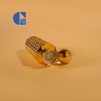 Flacons diffuseurs d'huiles essentielles en verre de luxe grande capacité 160 ml, bouteilles rondes vides dorées pour parfum et huile aromatique