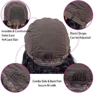 Vendita Diretta della fabbrica Del Virgin Dei <span class=keywords><strong>Capelli</strong></span> Umani Parrucche Del Merletto, Corto di <span class=keywords><strong>Colore</strong></span> Bob Parrucche Del Merletto Dei <span class=keywords><strong>Capelli</strong></span> Umani Brasiliani, parte centrale Con I <span class=keywords><strong>Capelli</strong></span> Del Bambino Dei <span class=keywords><strong>Capelli</strong></span> - Product Image 3