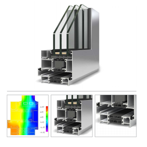 Isolation thermique de fenêtre à battant en aluminium coulissante à <span class=keywords><strong>180</strong></span> degrés avec cadre en alliage d'aluminium pour une utilisation dans la chambre à coucher dans la maison - Product Image 2