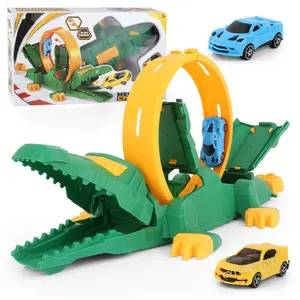 Dieren Katapult Racecircuit Speelgoedauto 'S Kinderen Speelgoed Racebaan Set