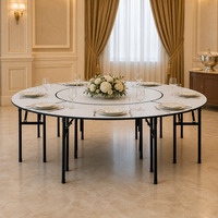 Table ronde pliable modulaire pour banquets, hôtels, mariages, événements, restaurants et traiteurs