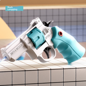 Pistola de Agua Revólver Transfronteriza <span class=keywords><strong>Glock</strong></span>, Pistola de Agua de Juguete con Pulverización Continua Mecánica, Mini Pistola de Agua de Broma - Product Image 1