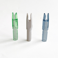 Venta directa de fábrica Flecha de plástico Nocks Componentes Accesorios Caza al aire libre Insertar 6,2mm Diámetro Flecha Nocks