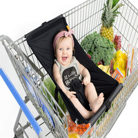 Hamac pour chariot de courses électrique pour bébés - Matériel en polyester pliable 61x51cm Capacité de charge de 22 kg Ajustement universel
