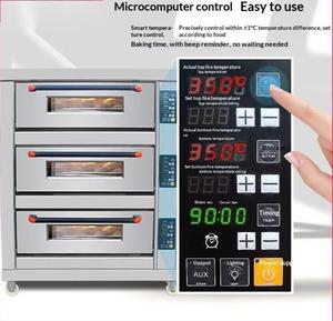 <span class=keywords><strong>Horno</strong></span> Eléctrico Comercial de Tres Niveles y Seis Bandejas, Fabricado en Acero Inoxidable 304, con Control Digital por Computadora - Product Image 4