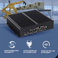 Mini PC industriel sans ventilateur avec Intel I5 3317U 2117U 4 ports RS232 1 port LAN prend en charge le WIFI 4G Lte WinXP Window7 8 10 Linux Ubuntu