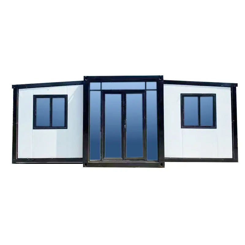 Fácil de instalar, estructuras de acero de 20 pies, casas modulares prefabricadas plegables, casa contenedor plegable apilable