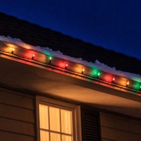 Guirlandes lumineuses de Noël miniatures multicolores, 50/100 pièces, 25,5 pieds, 22AWG, 110-130V 20,4W, à intensité variable, lot de 10, homologuées ETL