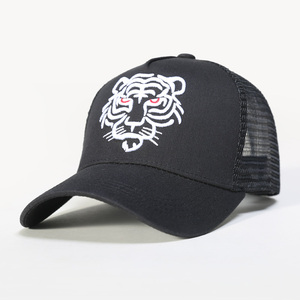 Оптовая продажа: Индивидуальные высококачественные бейсболки Goras для водителей грузовиков, 5-панельные, 100% хлопок, с изогнутым козырьком, сеткой и 3D вышитым логотипом - Product Image 3