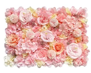 Custom Flower Wall White Flower Wall Wedding Decoration Artificial Rose Panel Background Flower Wall