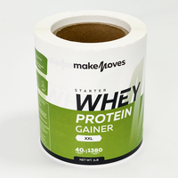 Étiquettes alimentaires personnalisées en relief, impression sur mesure, vente en gros, autocollants adhésifs imperméables pour emballages alimentaires