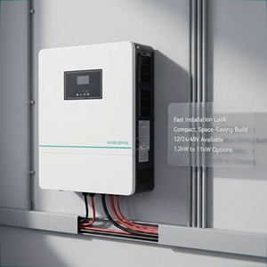 Inversor Solar Híbrido 24V 3.6KW 11KW con 1 MPPT, Entrada FV 500V, Salida CA 240V Onda Pura, Inversor para Baterías de Plomo-Ácido y Litio - Product Image 2