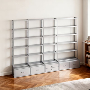 إنتاج مصنعي لقطاعات الألمنيوم المبثوقة 2040 و4040 المعالجة بالسفع الرملي من سلسلة 6000 بشكل مربع لنموذج رف الدمى مع خدمة القطع والثني - Product Image 4