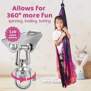 हल्के वजन योग हैममॉक स्विंग इनडोर आउटडोर चिकित्सा संवेदी प्रशिक्षण विशेष जरूरतों वाले बच्चों के लिए - Product Image 5