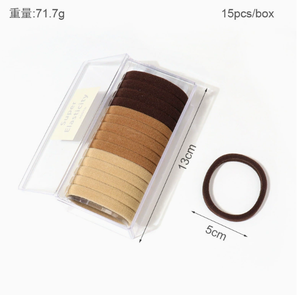 Bandeau coloré sans couture, bandeau pour femme, élastique simple pour cheveux, haute élasticité, durable, élastique pour queue de cheval haute - Product Image 3