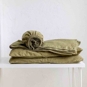 Drap de lit en lin pour berceau, taille personnalisable, lavage de pierre, drap de berceau - Product Image 4