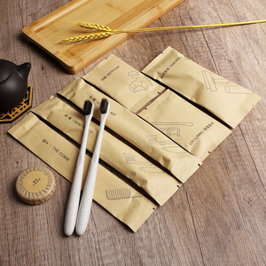 Jabón y champú de hotel ecológicos personalizados, zapatillas de hotel biodegradables con logotipo - Product Image 6