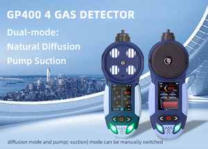 เครื่องตรวจจับก๊าซ 4 in 1 O2 CO2 H2S CO พร้อมปั๊ม  แบบพกพา IP68 - Product Image 3
