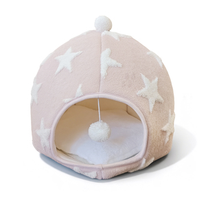 Graziosa Cuccia Rosa Pelosa Antiscivolo per Gatti con Cuscino Rimovibile e Lavabile - Product Image 6