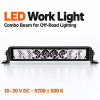 Barre lumineuse LED tout-terrain à faisceau combiné 4000LM IP68 10-30V DC avec boîtier en aluminium pour camion, SUV, VTT, UTV