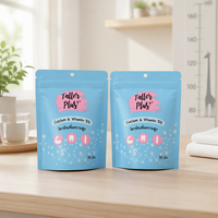 Sachet d'emballage personnalisé en PE avec fermeture éclair, pochette verticale pour bonbons, snacks et aliments
