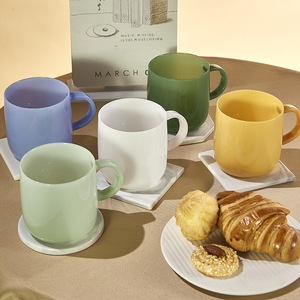 Tazza da <span class=keywords><strong>Caffè</strong></span> in <span class=keywords><strong>Vetro</strong></span> <span class=keywords><strong>Borosilicato</strong></span> di Alta Qualità, Design Minimalista, Bicchieri per Tè e Acqua, Tazza Trasparente con Manico, 25 Anni di Esperienza di Fabbrica - Product Image 5