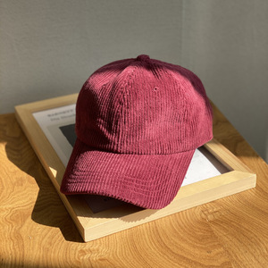 Gorra de pana al por mayor, sombrero de papá de 6 paneles, gorra de béisbol de pana bordada personalizada, gorra de pana lisa - Product Image 4