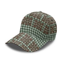 Gorra de Béisbol de Lona Curvada de Seis Paneles, Personalizable y Elegante, con Estampado Floral Estilo Hawaiano, Ajustable, Unisex, con Impresión por Transferencia de Calor