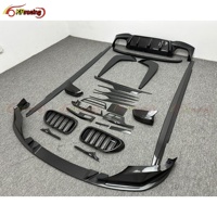 Body Kit Serat Karbon Kering Berkualitas Tinggi untuk BMW Seri 5 F90 M5 Interior Diffuser Depan Spoiler Belakang Side Skirt