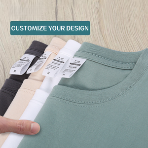 T-shirt Personalizzata con Logo per <span class=keywords><strong>Uomo</strong></span>, 100% Cotone 220G, Stampa Serigrafica, Produzione Cinese all'Ingrosso - Product Image 1