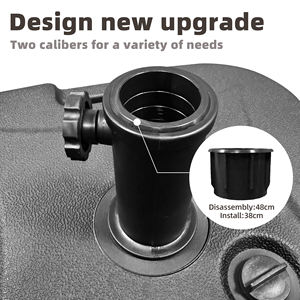 <span class=keywords><strong>Base</strong></span> de sombrilla redonda de resina de nuevo diseño <span class=keywords><strong>Base</strong></span> de sombrilla llena de agua negra para muebles de exterior de patio - Product Image 6