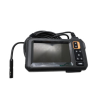 Endoscope industriel rigide de 8 mm, écran IPS de 4,3 pouces, système de caméra d'inspection de tuyaux, de réparation automobile et de bâtiment à LED