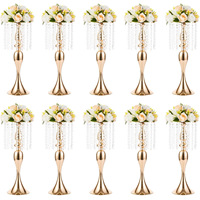 Accessoires de mariage WH, style européen, ensemble de fleurs en fer forgé en queue de poisson, décoration de table principale, table d'accueil, ustensiles de table en cristal