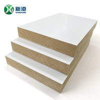 Panneaux de fibres de bois 3mm, 6mm, 12mm, 15mm, 18mm, feuille de mélamine blanche, panneau mdf pour meubles