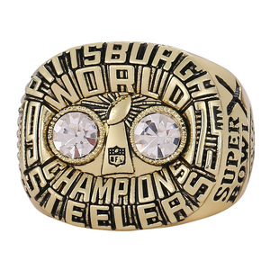 Nhẫn vô địch Pittsburgh Steelers 1975 bán buôn, thời trang cổ điển, mạ bạc/vàng, hợp kim, trang sức thể thao, quà tặng dự tiệc - Product Image 4