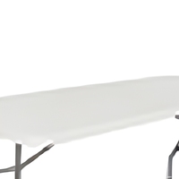 Table à manger pliable en plastique blanc, portable, pour événements en plein air, mariage, table longue moderne
