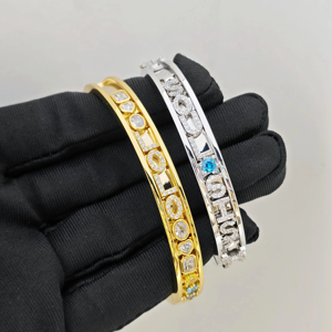 <span class=keywords><strong>Bracelet</strong></span> ajustable pour femme avec breloques personnalisables, 12 options de lettres anglaises, breloques cœur et étoile avec pierre de naissance, en cuivre plaqué or 18 carats - Product Image 3