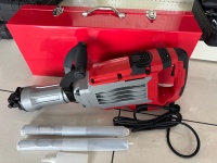 Marteau démoliteur électrique industriel 1650W, pioche de démolition lourde, perceuse à percussion 15,5KG, construction métallique pour démolition de murs